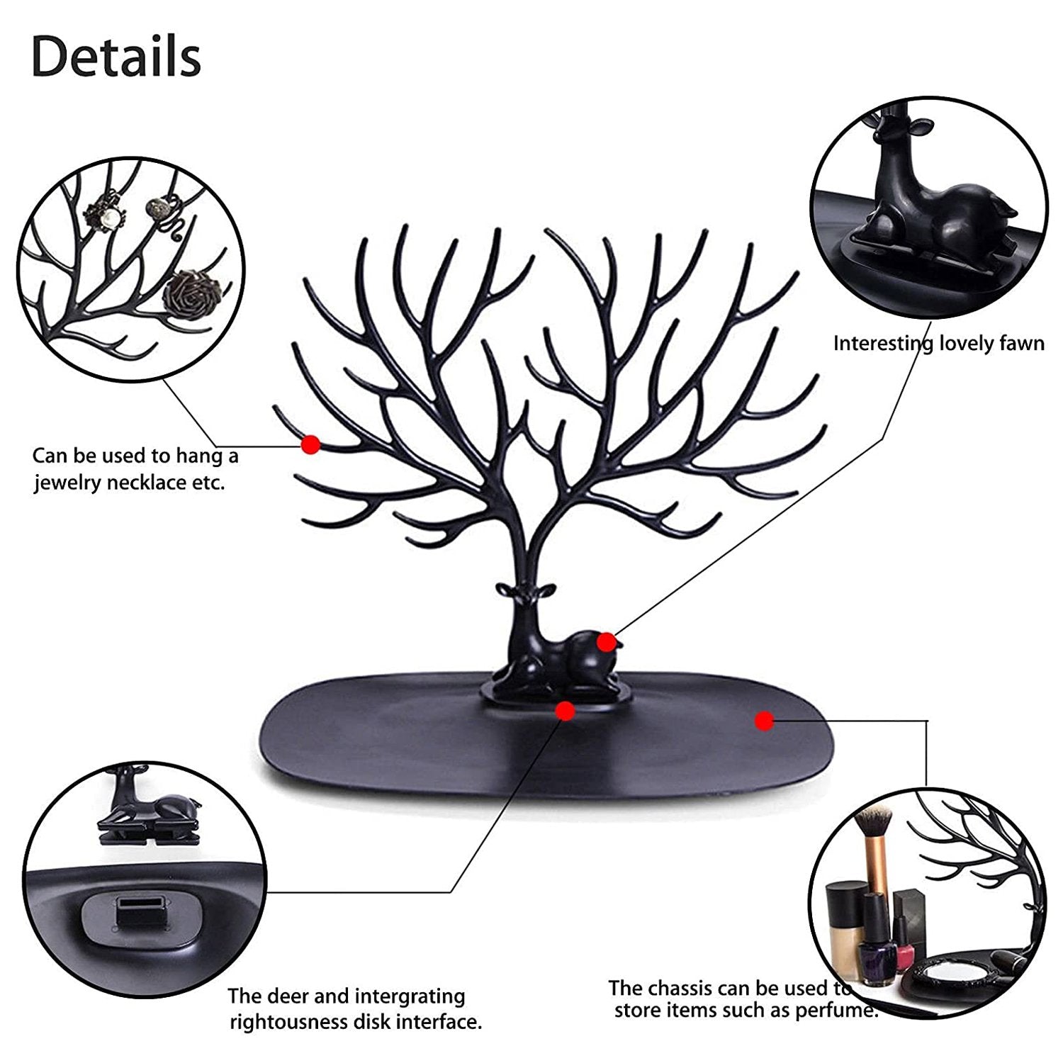 1788 Deer Shaped Jewellery Display Holder Earring Necklace Holder Organiser (1Pc Only) 1788 Deer Shaped Jewellery Display Holder Earring Necklace Holder Organiser (1Pc Only)